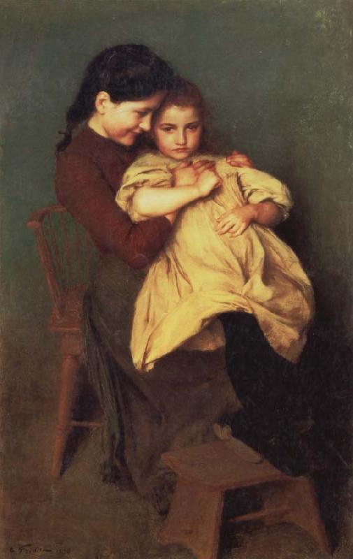 Emile Friant Chagrin d-Enfant France oil painting art